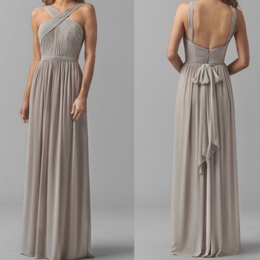 Watters & Watters Gown size 8 Sandstone Color.